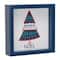 6" Navy Christmas Tree Sentiments Tabletop Décor Set